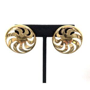 Monet Gold Swirl Earrings